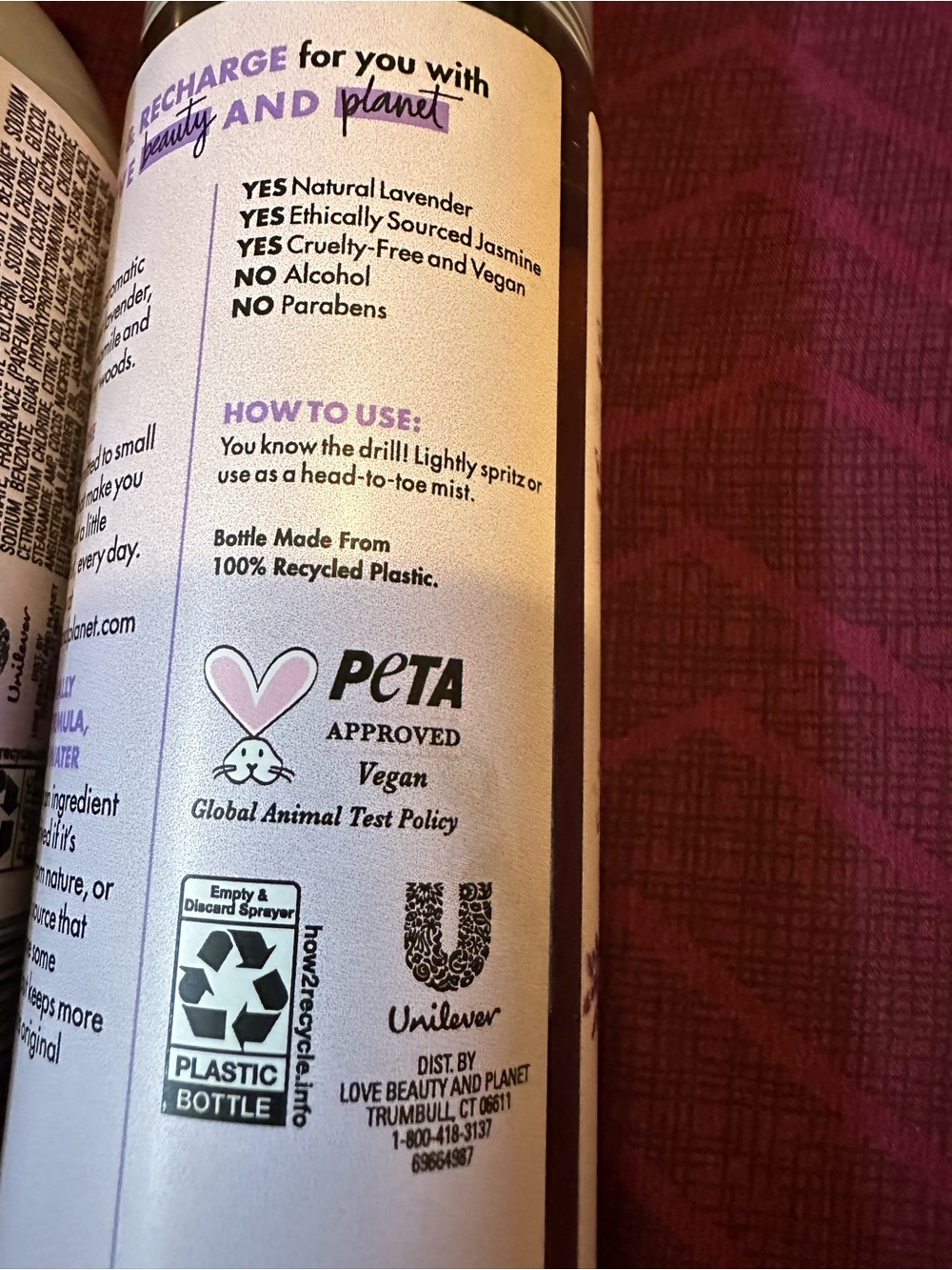 Beloved Lavender & Chamomile Tea Vegan Shower & Bath Gel - Purple + Body Mist - Picture 5 of 5